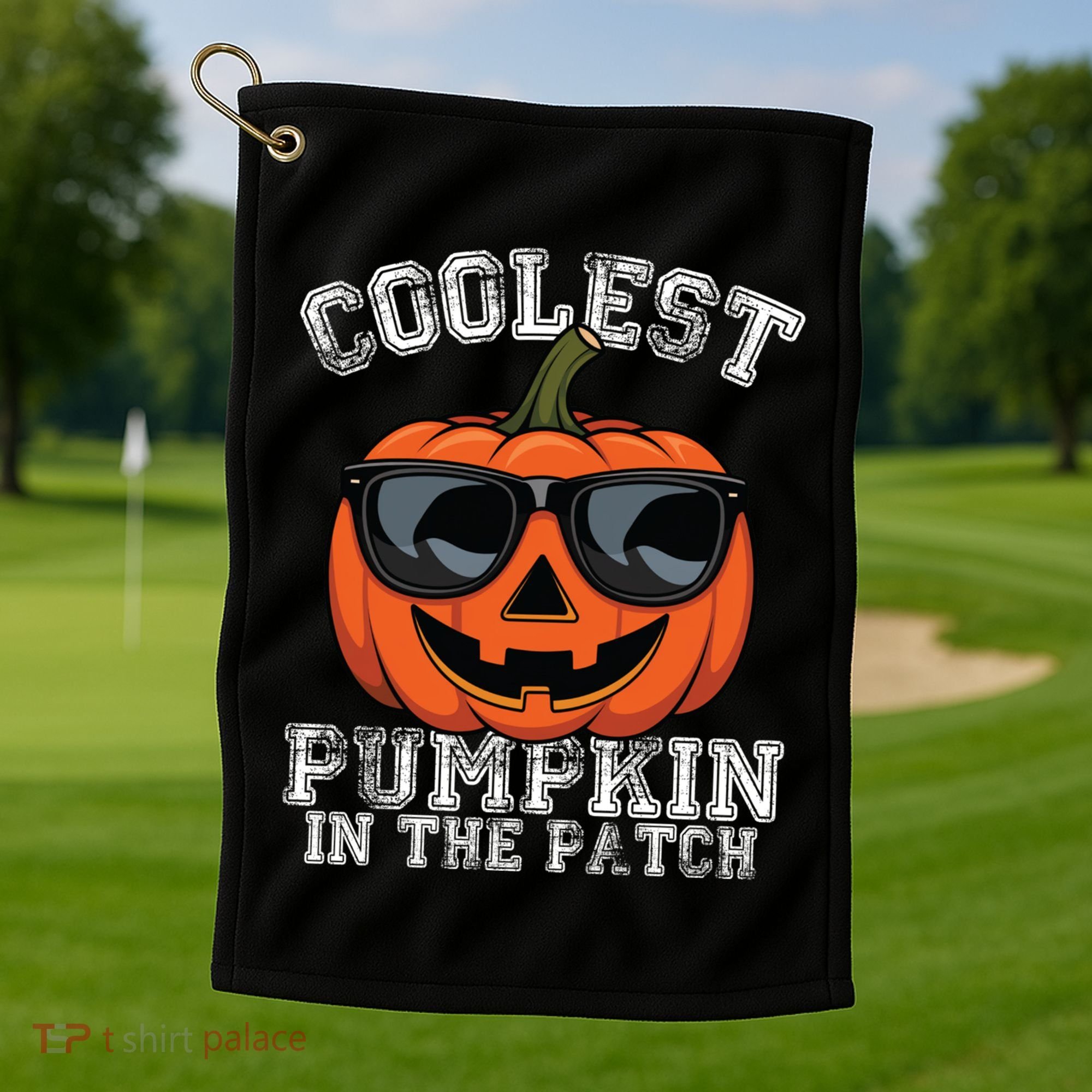 Coolest Pumpkin In The Patch Halloween Great Gift Golf Towel