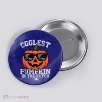 Coolest Pumpkin In The Patch Halloween Great Gift Button thumb 0