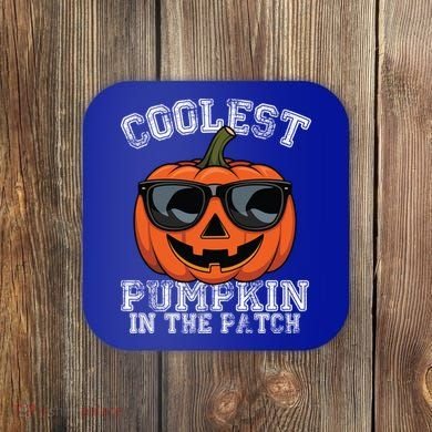 Coolest Pumpkin In The Patch Halloween Great Gift Coaster