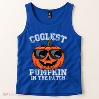 Coolest Pumpkin In The Patch Halloween Great Gift Tank Top thumb 2