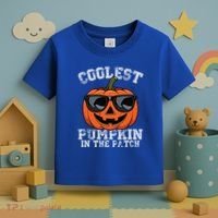 Coolest Pumpkin In The Patch Halloween Great Gift Toddler T-Shirt thumb 3