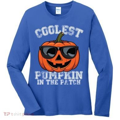 Coolest Pumpkin In The Patch Halloween Great Gift Women's Long Sleeve Shirt