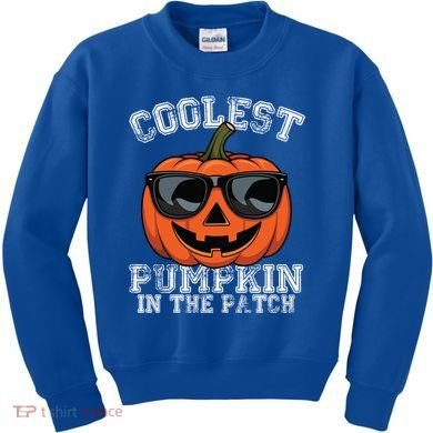 Coolest Pumpkin In The Patch Halloween Great Gift Kids Sweatshirt