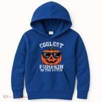 Coolest Pumpkin In The Patch Halloween Great Gift Kids Hoodie thumb 0
