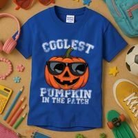 Coolest Pumpkin In The Patch Halloween Great Gift Kids T-Shirt thumb 3