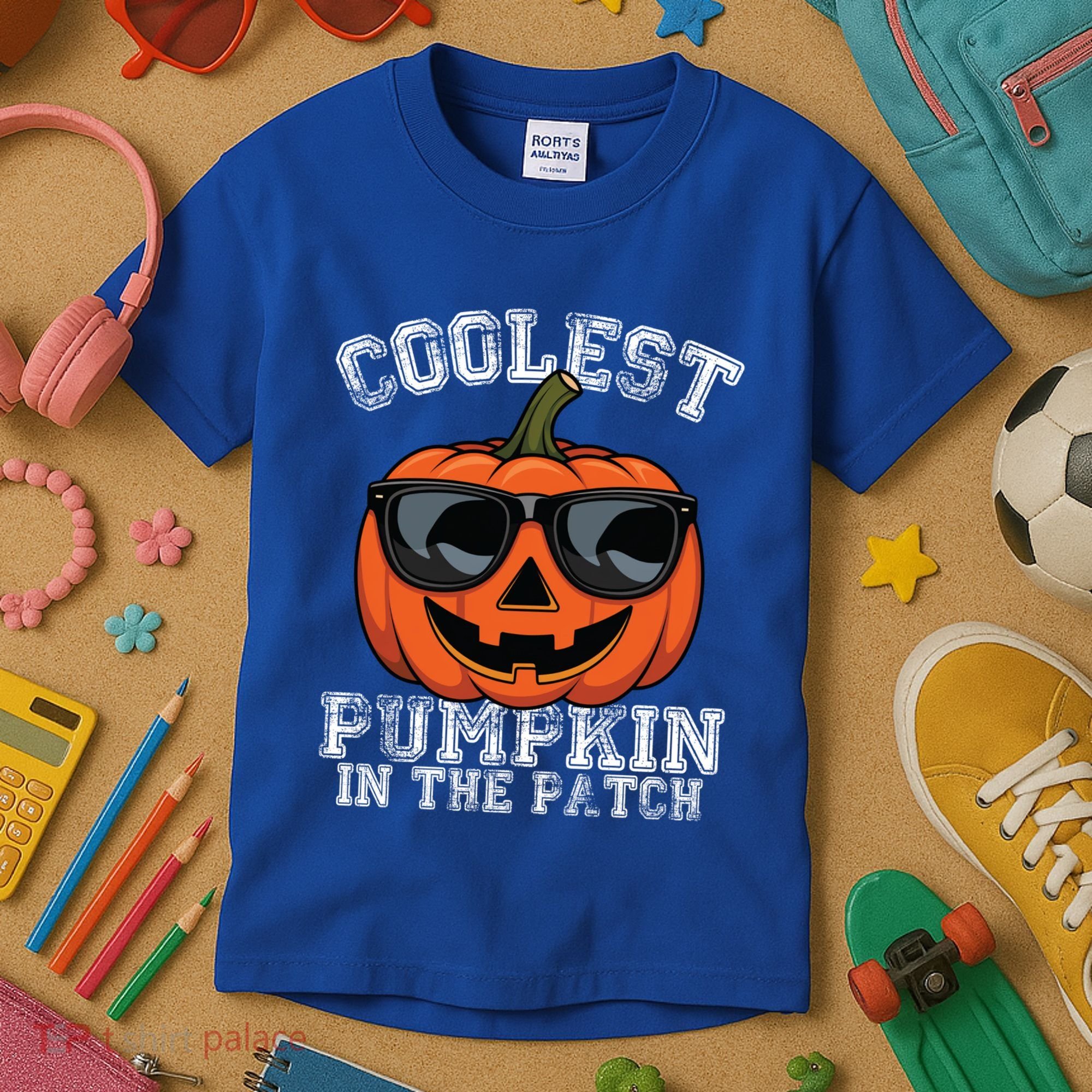 Coolest Pumpkin In The Patch Halloween Great Gift Kids T-Shirt