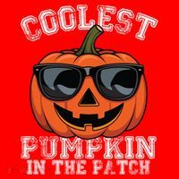 Coolest Pumpkin In The Patch Halloween Great Gift Santa Hat thumb 1