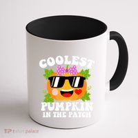Coolest Pumpkin In The Patch Gift Funny Halloween Costume Gift Coffee Mug thumb 1