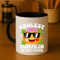 Coolest Pumpkin In The Patch Gift Funny Halloween Costume Gift Coffee Mug thumb 4