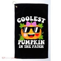 Coolest Pumpkin In The Patch Gift Funny Halloween Costume Gift Golf Towel thumb 0