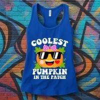 Coolest Pumpkin In The Patch Gift Funny Halloween Costume Gift Women's Tank Top thumb 3