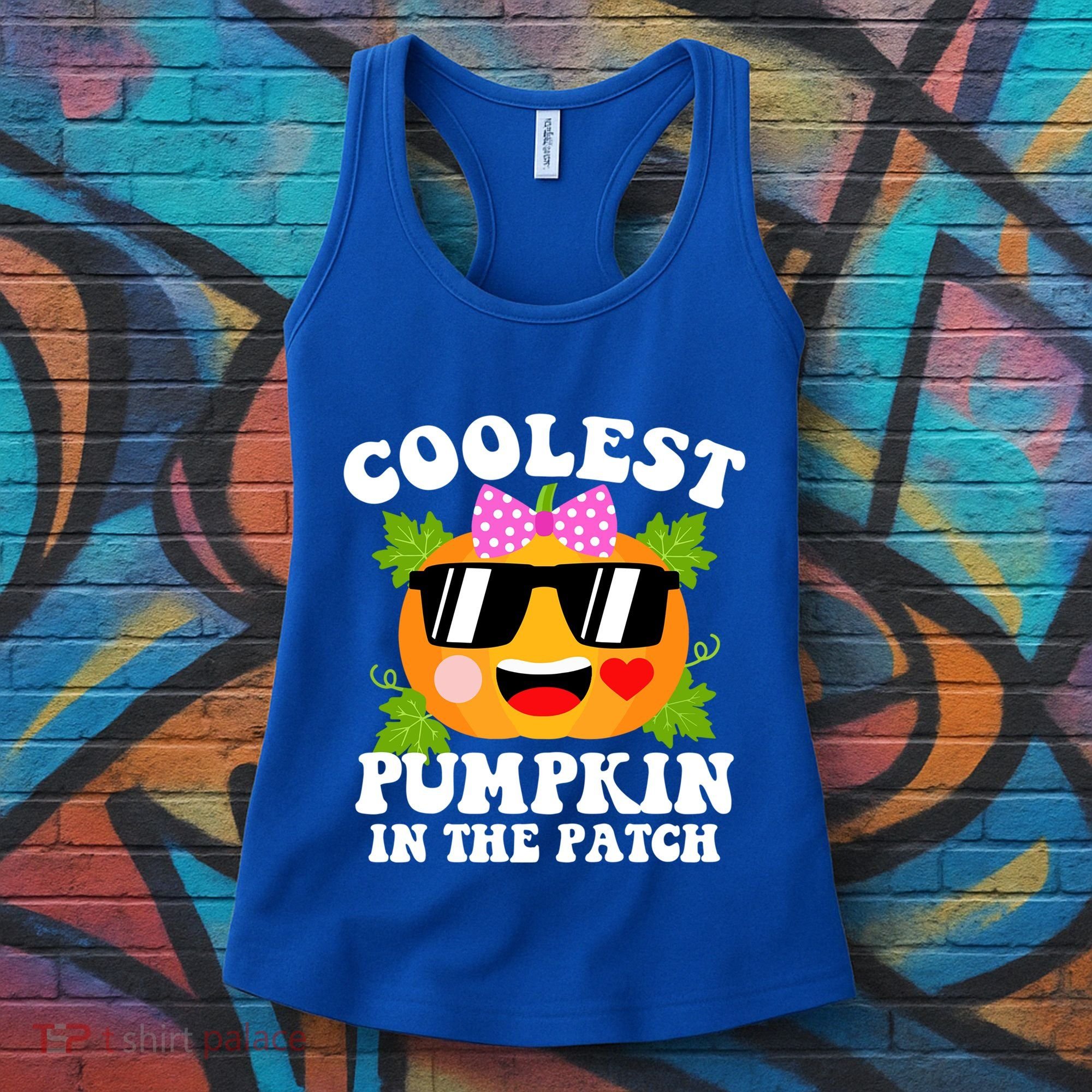 Coolest Pumpkin In The Patch Gift Funny Halloween Costume Gift Women's Tank Top