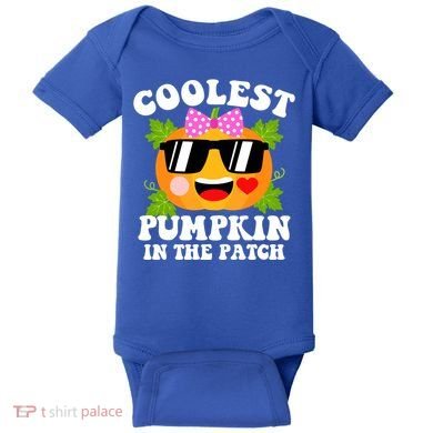 Coolest Pumpkin In The Patch Gift Funny Halloween Costume Gift Baby Bodysuit