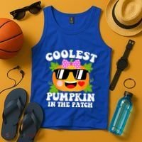 Coolest Pumpkin In The Patch Gift Funny Halloween Costume Gift Tank Top thumb 4