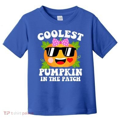 Coolest Pumpkin In The Patch Gift Funny Halloween Costume Gift Toddler T-Shirt