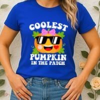 Coolest Pumpkin In The Patch Gift Funny Halloween Costume Gift Women's T-Shirt thumb 2