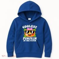 Coolest Pumpkin In The Patch Gift Funny Halloween Costume Gift Kids Hoodie thumb 0