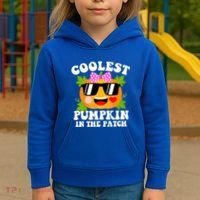 Coolest Pumpkin In The Patch Gift Funny Halloween Costume Gift Kids Hoodie thumb 3