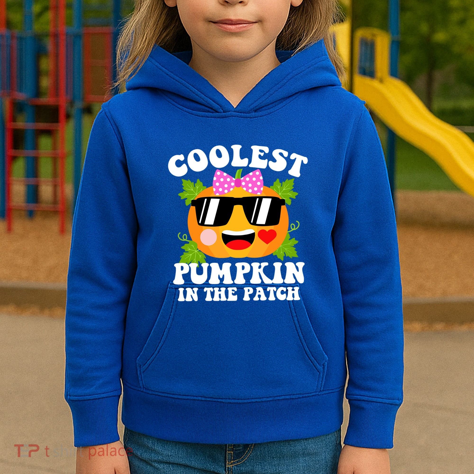 Coolest Pumpkin In The Patch Gift Funny Halloween Costume Gift Kids Hoodie