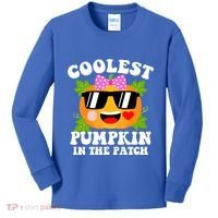 Coolest Pumpkin In The Patch Gift Funny Halloween Costume Gift Kids Long Sleeve Shirt thumb 0