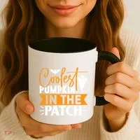 Coolest Pumpkin In The Patch Gift Coffee Mug thumb 3