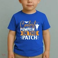 Coolest Pumpkin In The Patch Gift Toddler T-Shirt thumb 2