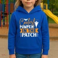 Coolest Pumpkin In The Patch Gift Kids Hoodie thumb 3