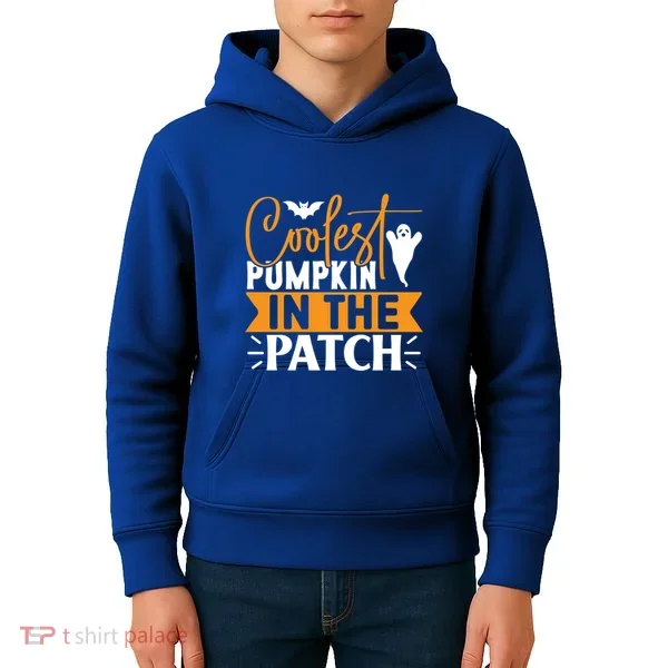 Coolest Pumpkin In The Patch Gift Kids Hoodie