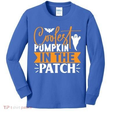 Coolest Pumpkin In The Patch Gift Kids Long Sleeve Shirt