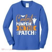 Coolest Pumpkin In The Patch Gift Kids Long Sleeve Shirt thumb 0