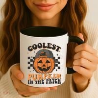 Coolest Pumpkin In The Patch Halloween Funny Gift Coffee Mug thumb 3