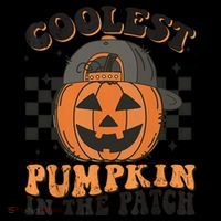 Coolest Pumpkin In The Patch Halloween Funny Gift Women's Hoodie thumb 2