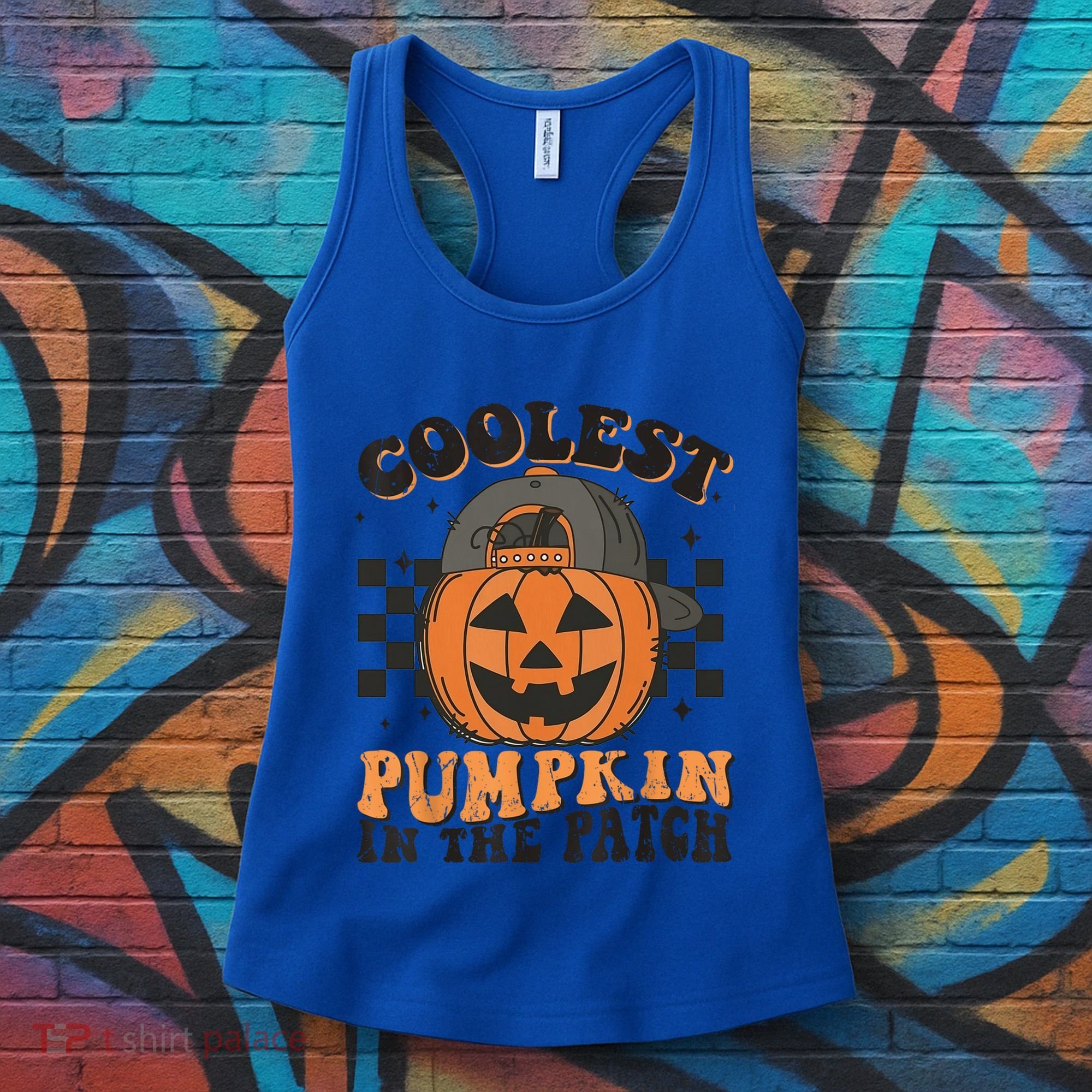 Coolest Pumpkin In The Patch Halloween Funny Gift Women's Tank Top