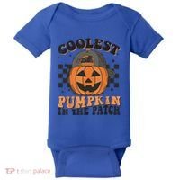 Coolest Pumpkin In The Patch Halloween Funny Gift Baby Bodysuit thumb 0