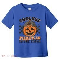 Coolest Pumpkin In The Patch Halloween Funny Gift Toddler T-Shirt thumb 0