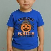 Coolest Pumpkin In The Patch Halloween Funny Gift Toddler T-Shirt thumb 2