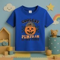 Coolest Pumpkin In The Patch Halloween Funny Gift Toddler T-Shirt thumb 3