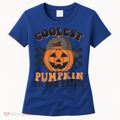 Coolest Pumpkin In The Patch Halloween Funny Gift Women's T-Shirt