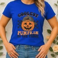 Coolest Pumpkin In The Patch Halloween Funny Gift Women's T-Shirt thumb 2