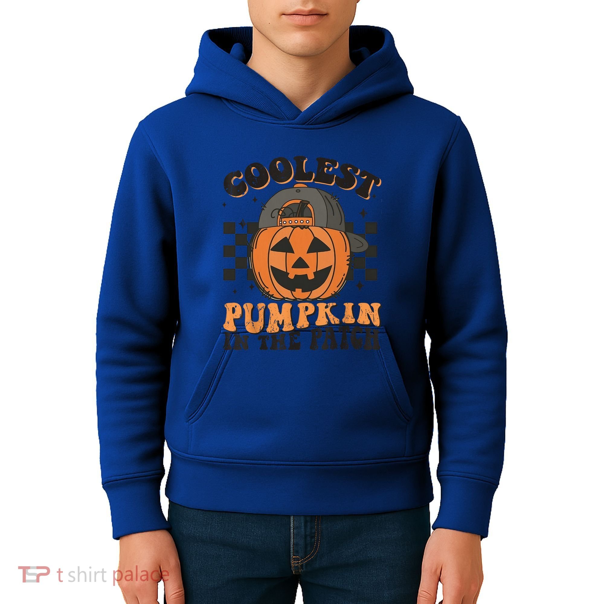 Coolest Pumpkin In The Patch Halloween Funny Gift Kids Hoodie