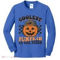 Coolest Pumpkin In The Patch Halloween Funny Gift Kids Long Sleeve Shirt thumb 0
