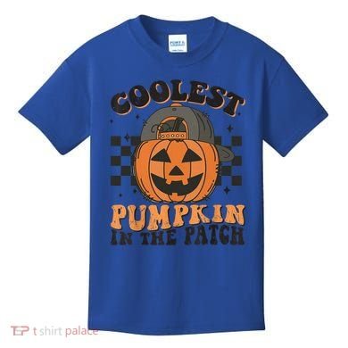 Coolest Pumpkin In The Patch Halloween Funny Gift Kids T-Shirt