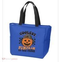 Coolest Pumpkin In The Patch Halloween Funny Gift Tote Bag thumb 3