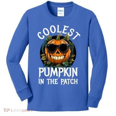 Coolest Pumpkin In The Patch Gift Kids Long Sleeve Shirt
