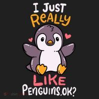 Cute Penguin I Just Really Love Penguins Ok Baby Gift Women's Sweatshirt thumb 2