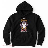 Cute Penguin I Just Really Love Penguins Ok Baby Gift Hoodie thumb 0