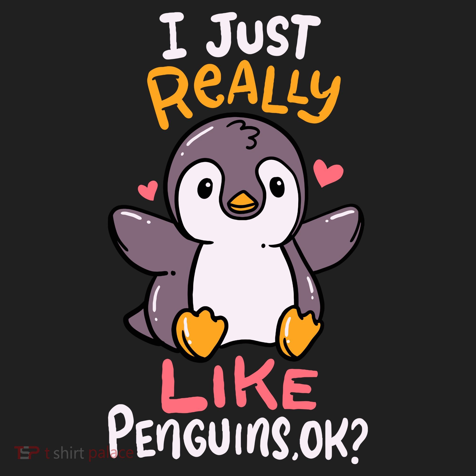 Cute Penguin I Just Really Love Penguins Ok Baby Gift Beanie
