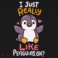 Cute Penguin I Just Really Love Penguins Ok Baby Gift Women's Hoodie thumb 2