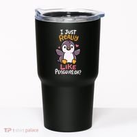 Cute Penguin I Just Really Love Penguins Ok Baby Gift Tumbler thumb 0