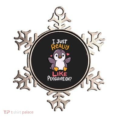 Cute Penguin I Just Really Love Penguins Ok Baby Gift Ornament